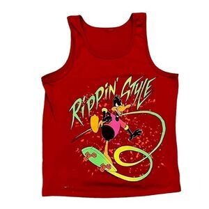 Vintage Looney Toons Daffy Duck Rippin Style Tank